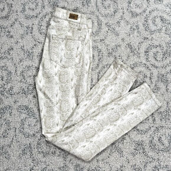 PAIGE Denim - PAIGE‎ Hoxton Ultra Skinny Jeans Snake Print Women's Size 26 Slim Ankle EUC